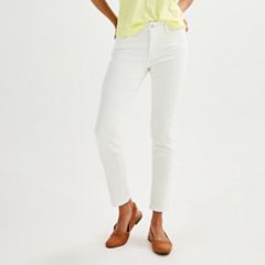 Kohls womens sale white jeans