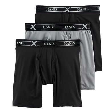 Men's Hanes 3-pack Ultimate X-Temp Air Long-Leg Boxer Briefs
