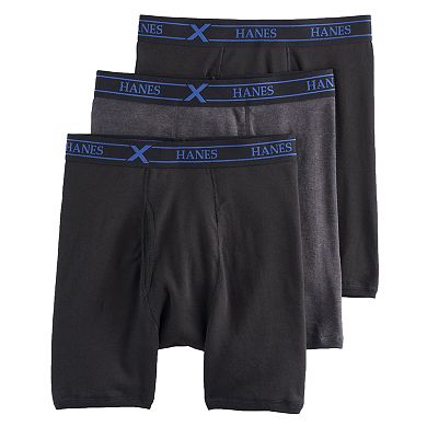 Men's Hanes 3-pack Ultimate X-Temp Comfort Dyed Boxer Briefs
