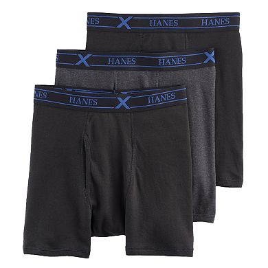 Men's Hanes 3-pack Ultimate X-Temp Comfort Short-Leg Boxer Briefs