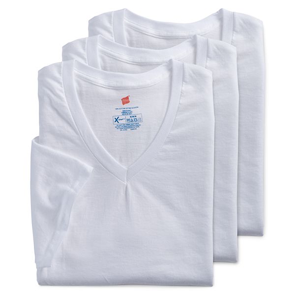 Men S Hanes 3 Pack Ultimate X Temp V Neck Tees