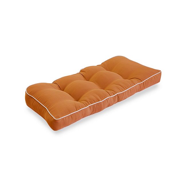 Terrasol Outdoor Elite Settee Cushion - Orange