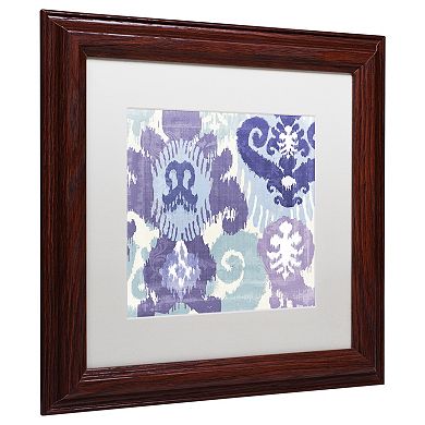 Trademark Fine Art Blue Curry I Traditional Framed Wall Art