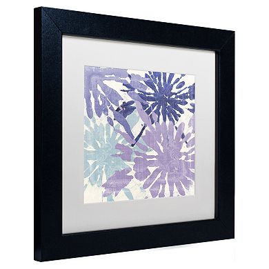 Trademark Fine Art Blue Curry II Black Framed Wall Art