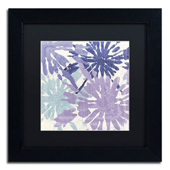 Trademark Fine Art Blue Curry II Black Framed Wall Art