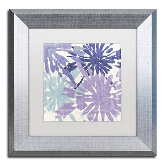Trademark Fine Art Blue Curry II Framed Wall Art