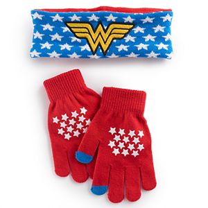 Girls 4-16 DC Comics Wonder Woman Headband & Gloves Set