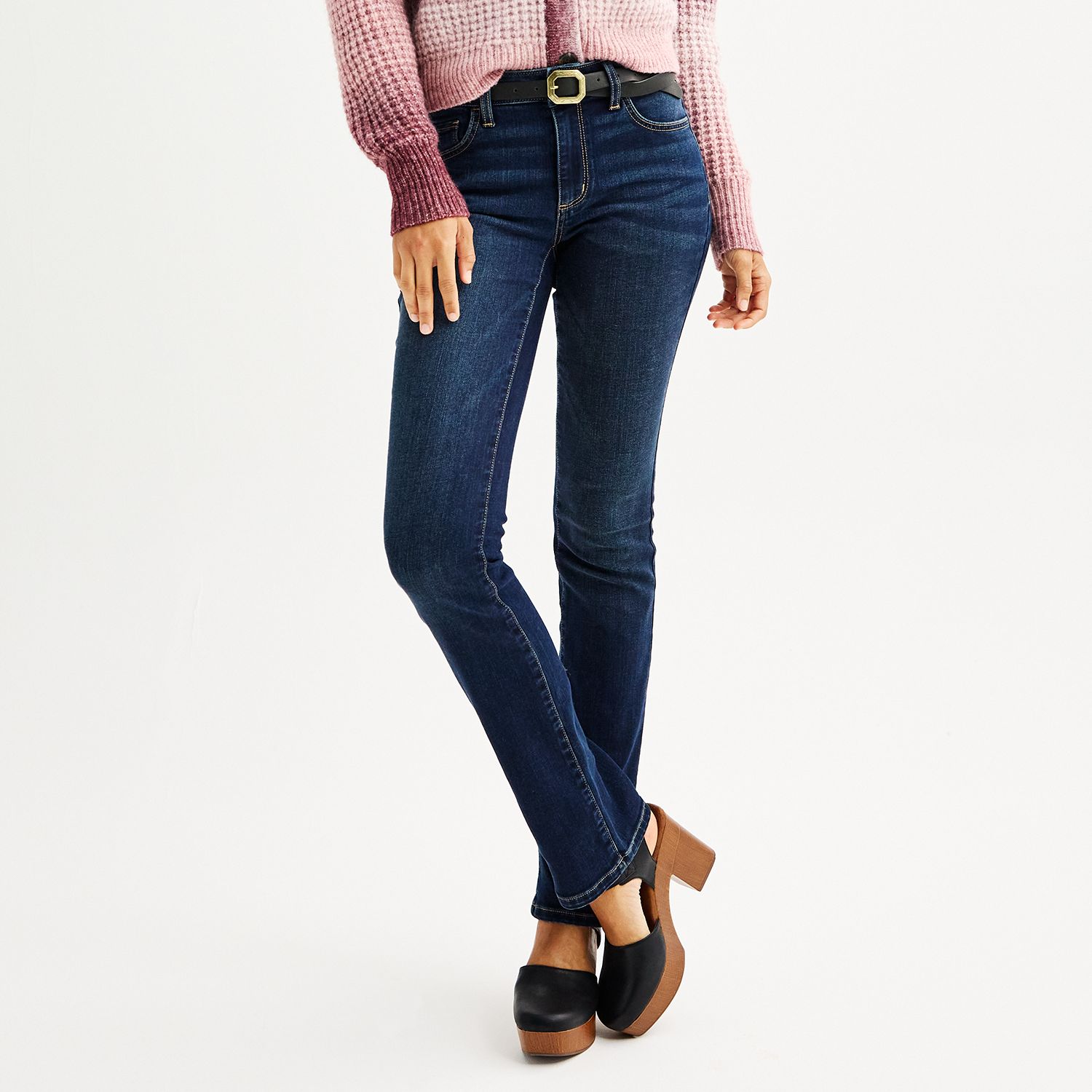 kohls womens colored jeans