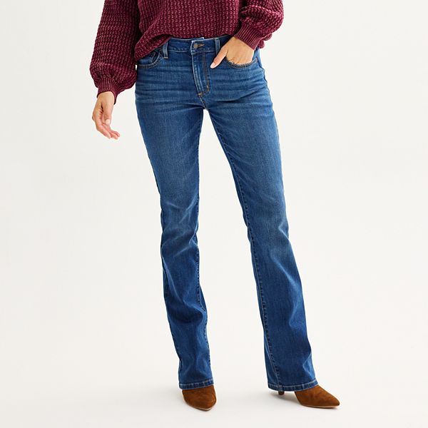 Sonoma Jeans Bootcut Dark Blue Denim Maximum Stretch & Recovery Jean Sz 8 14 16 
