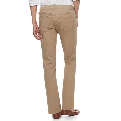 Petite Sonoma Goods For Life® Twill Straight-Leg Pants