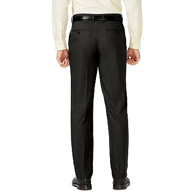Men's J.M. Haggar Premium Straight-Fit Stretch Sharkskin Flat-Front Dress Pants