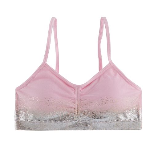 pink crop bra
