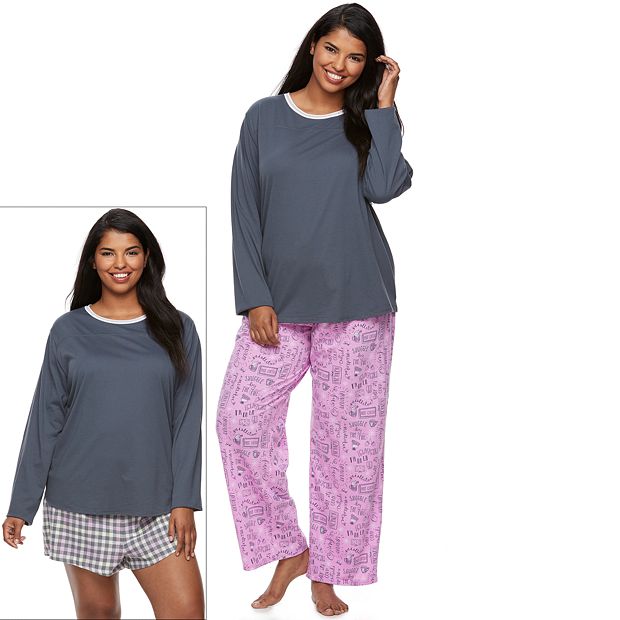 Juniors' SO® Pajamas: Printed Knit Pajama Gift Set