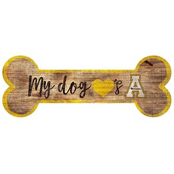 Appalachian State Mountaineers Dog Bone Wall Sign