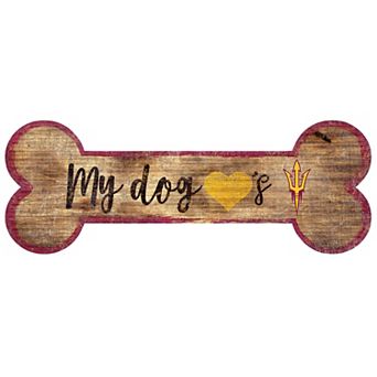 Arizona State Sun Devils Dog Bone Wall Sign