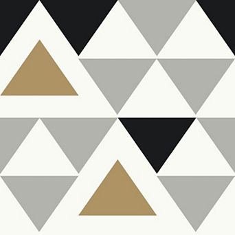 Roommates Geometric Triangle Peel & Stick Wallpaper Wall Decal