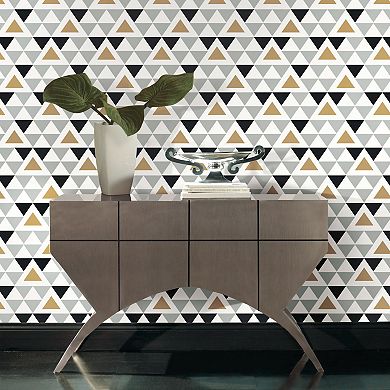 Roommates Geometric Triangle Peel & Stick Wallpaper Wall Decal