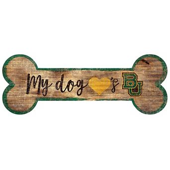 Baylor Bears Dog Bone Wall Sign
