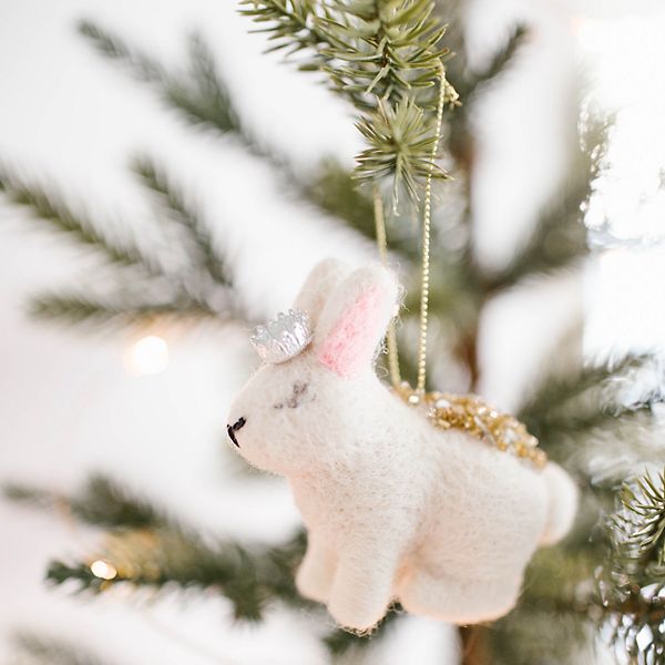 Lc Lauren Conrad Royal Rabbit Christmas Ornament