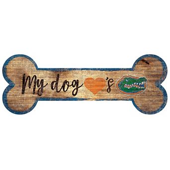 Florida Gators Dog Bone Wall Sign