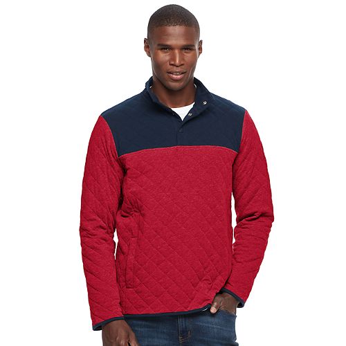 Men's Croft & Barrow® Classic-Fit Outdoor Quilted Mockneck Pullover