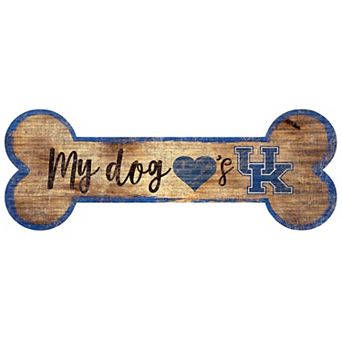 Kentucky Wildcats Dog Bone Wall Sign