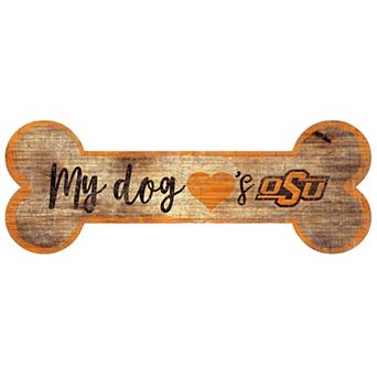 Oklahoma State Cowboys Dog Bone Wall Sign