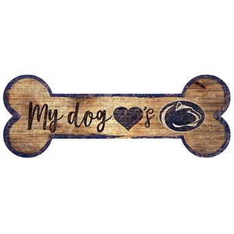 Penn State Nittany Lions Dog Bone Wall Sign