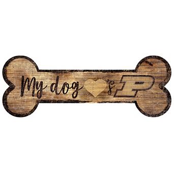 Purdue Boilermakers Dog Bone Wall Sign