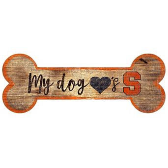 Syracuse Orange Dog Bone Wall Sign
