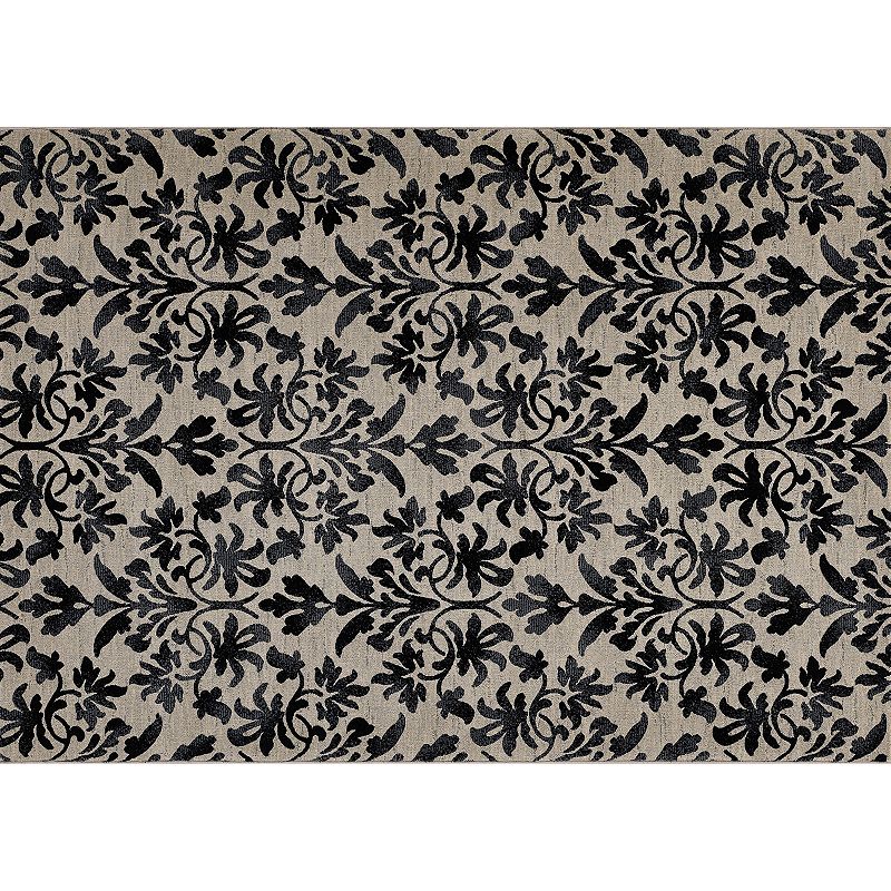 Couristan Everest Retro Damask Rug, Multicolor, 8X11 Ft