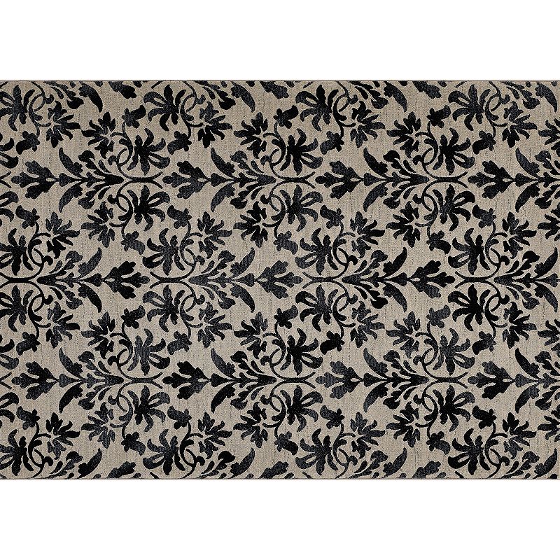 Couristan Everest Retro Damask Rug, Multicolor, 8X11 Ft