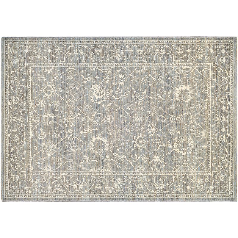 Couristan Everest Persian Arabesque Framed Floral Rug, Multicolor, 2.5X8 Ft