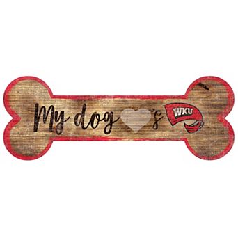 Western Kentucky Hilltoppers Dog Bone Wall Sign