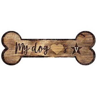Vanderbilt Commodores Dog Bone Wall Sign