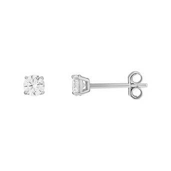 PRIMROSE Sterling Silver Cubic Zirconia Stud Earrings