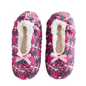 DreamWorks Trolls Poppy Girls 4-16 Fuzzy Babba Slippers