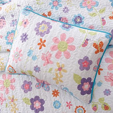 Mi Zone Kids Butterfly Bonanza Reversible Quilt Set with Sheets