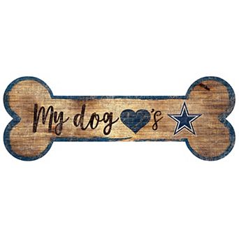 Dallas Cowboys Dog Bone Wall Sign