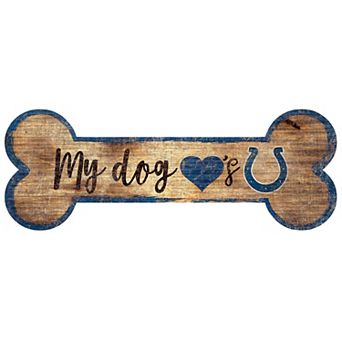 Indianapolis Colts Dog Bone Wall Sign