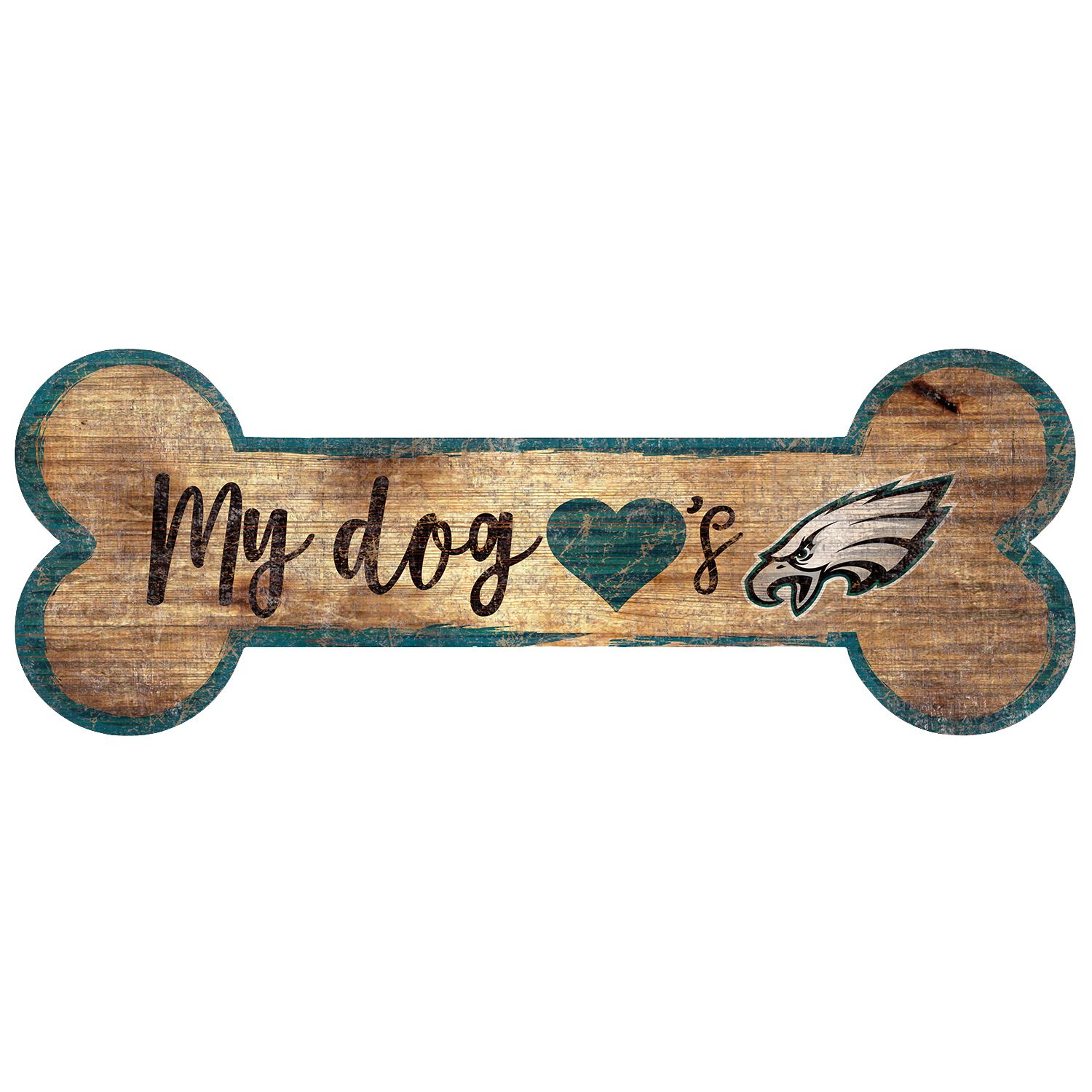 NFL Philadelphia Eagles Fan Creations 24 Slogan Wood Sign