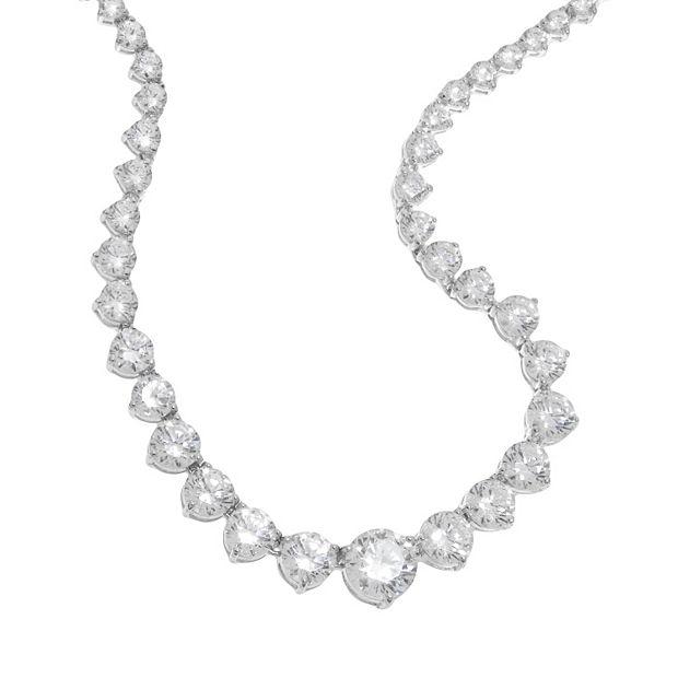 DiamonLuxe Sterling Silver 20-ct. T.W. Simulated Diamond Graduated