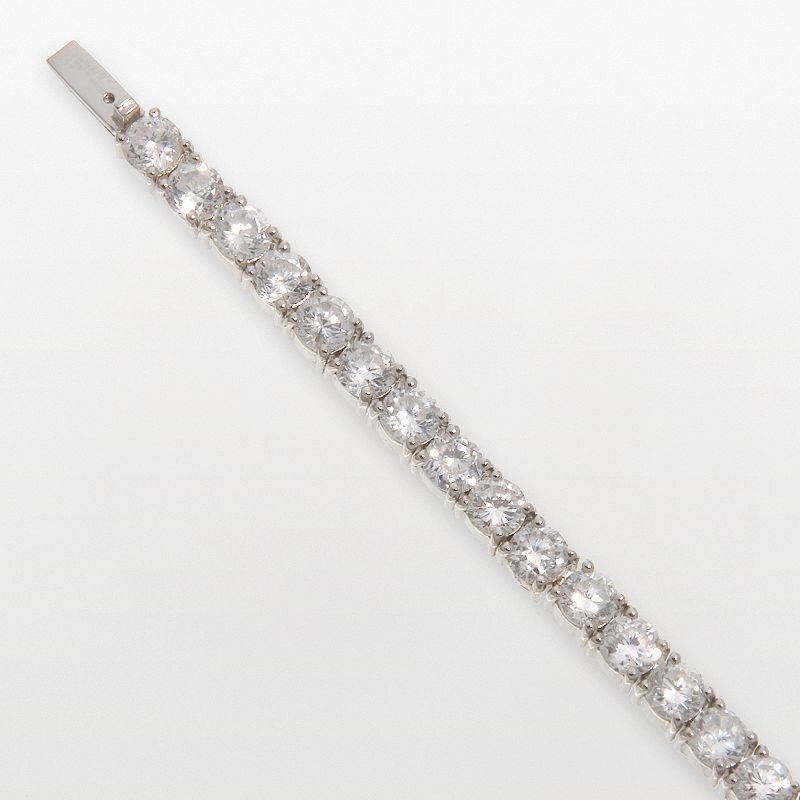 DiamonLuxe Sterling Silver 8 1/2-ct. T.W. Simulated Diamond Tennis Bracelet