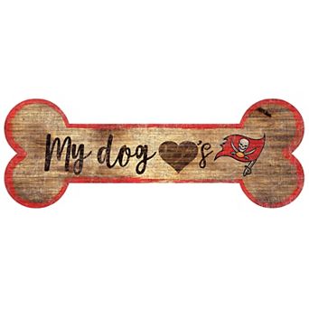 Tampa Bay Buccaneers Dog Bone Wall Sign