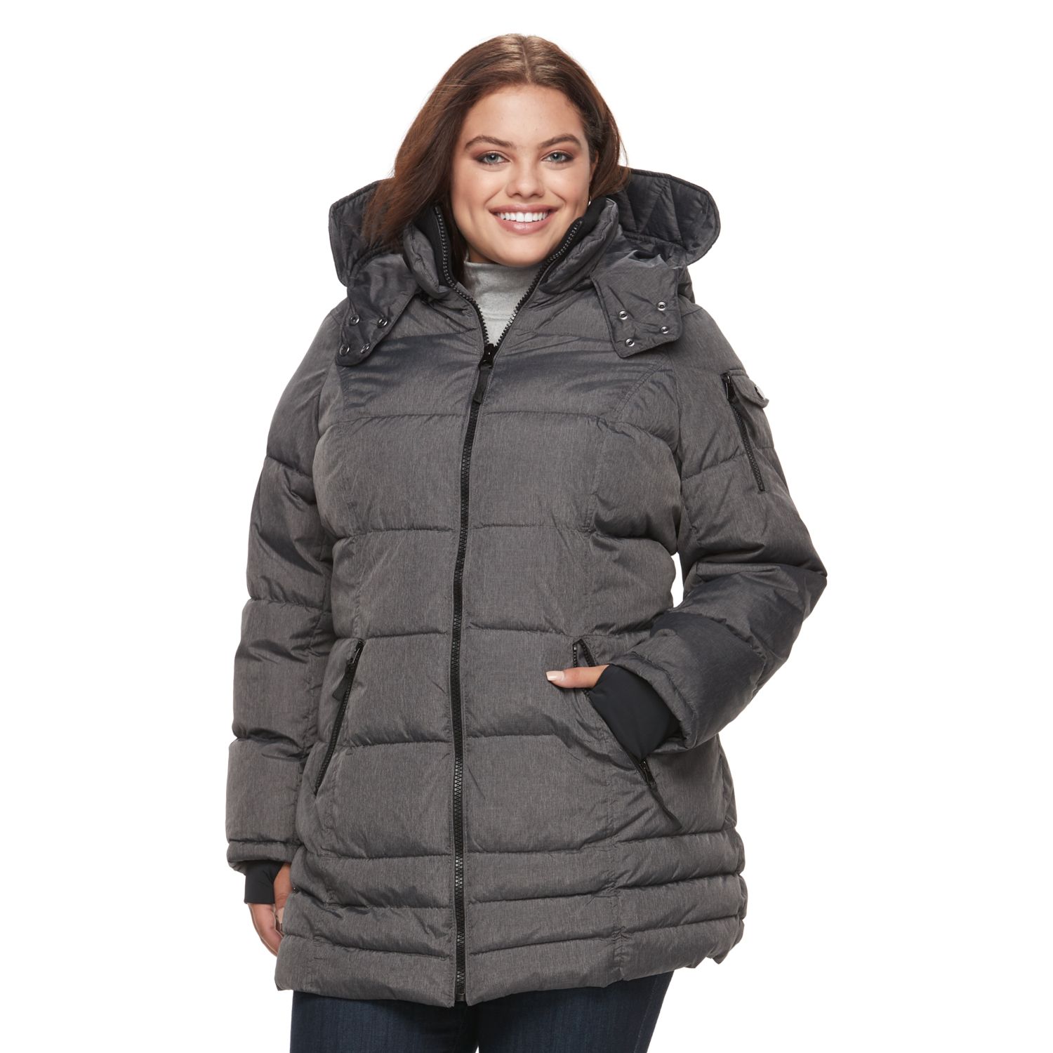 plus size puffer coats on sale