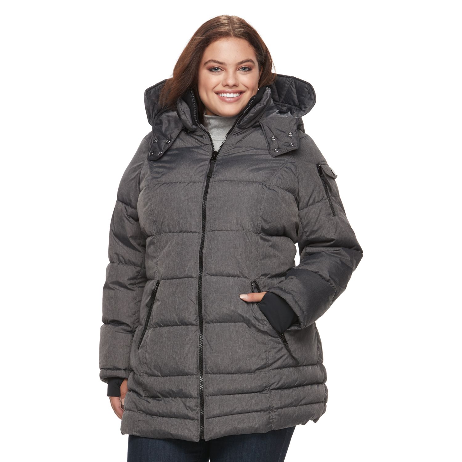 plus size womens puffer coats