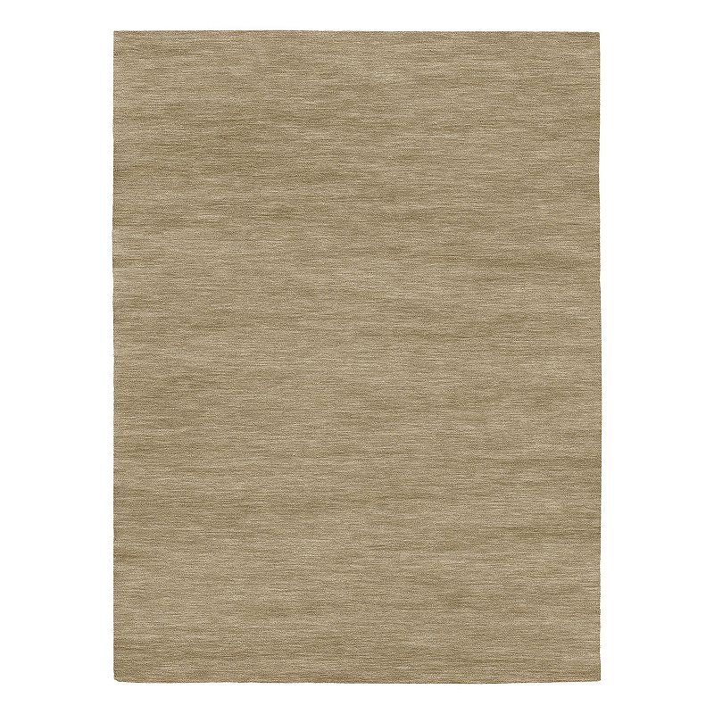 Couristan Anji Solid Bamboo Rug, Brown, 5X7.5 Ft