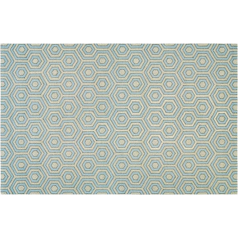 Couristan Bowery Ainslie Geometric Wool Rug, Grey, 8X10.5 Ft