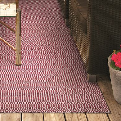 Couristan Cottages Southport Geometric Reversible Indoor Outdoor Rug