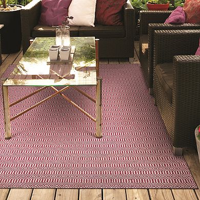 Couristan Cottages Southport Geometric Reversible Indoor Outdoor Rug